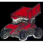 SPRINT CAR PIN WITH RED WING PIN